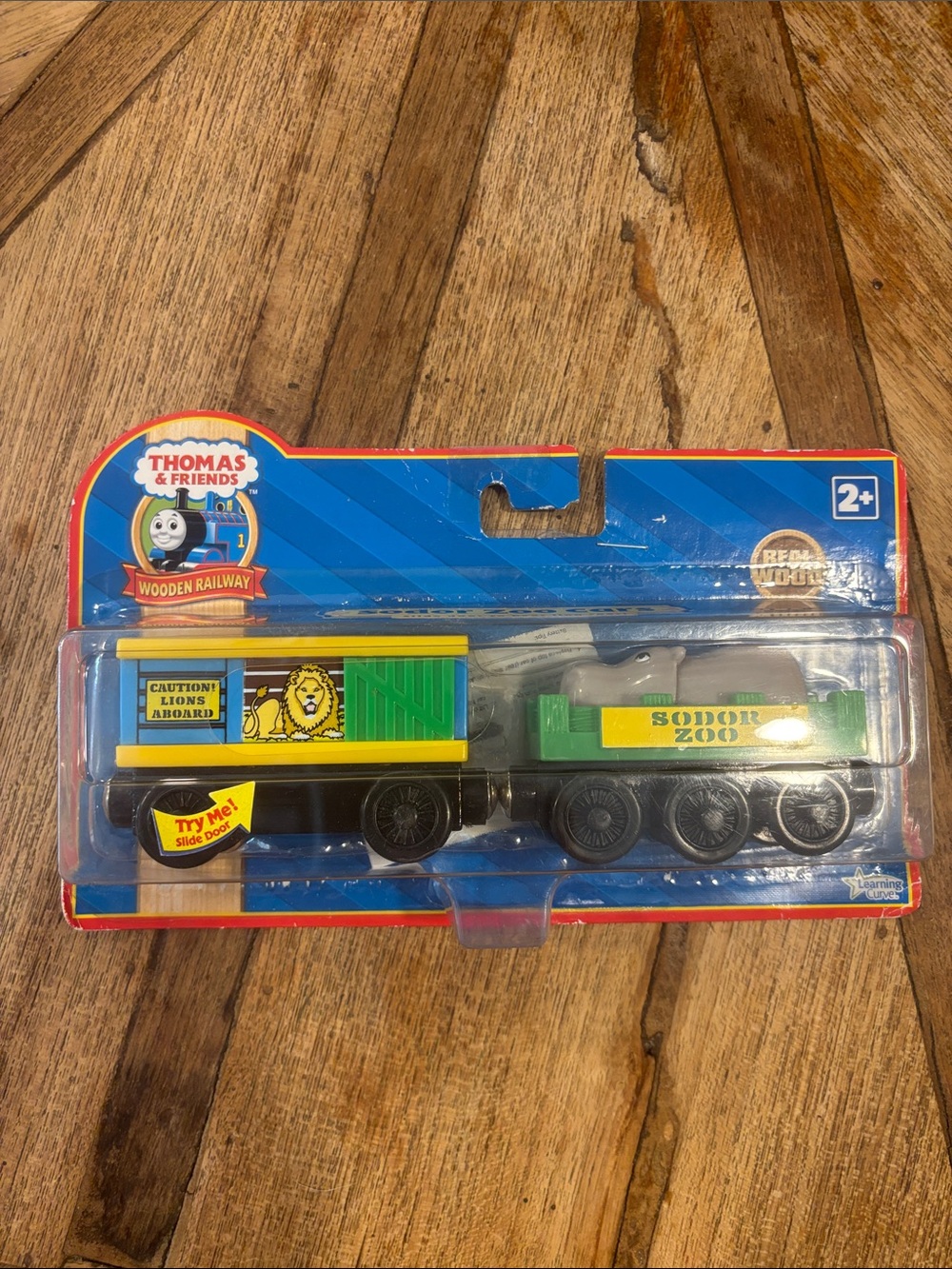 2009 Thomas & Friends Sodor Zoo Cars Lion and Hippo LC98017 Real Wood
